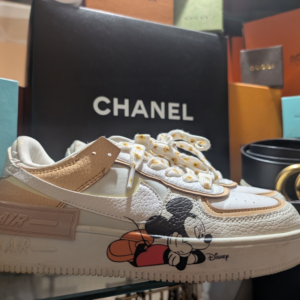 Custom Painted Disney Mickey Mouse Air Force One Sneakers AF1